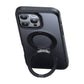 McDodo PC-4933 MagSafe maciņš iPhone 16 Pro Max ar statīvu (melns)