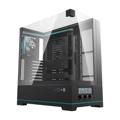 Darkflash DY450 PRO datora korpuss (melns) + 1 ventilators