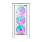 Darkflash DRX90 Glass tietokoneen kotelo (valkoinen)