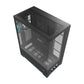 Darkflash DY451L PRO tietokoneen kotelo (musta) + 1 tuuletin