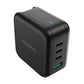 Choetech PD6055 70W GaN tīkla lādētājs ar ASV, ES, Lielbritānijas, Austrālijas adapteriem