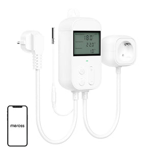 Ligzdas termostatiskais temperatūras regulators Meross MTS960HK (HomeKit)