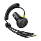 60W Baseus USB-C car charger + Lightning cable (Black)