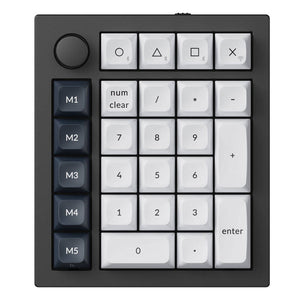 Keychron Q0 Max RGB Wireless Numeric Keyboard, Red Switch (Black) [Q0M-M1].