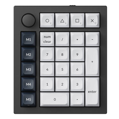 Keychron Q0 Max RGB Wireless Numeric Keyboard, Red Switch (Black) [Q0M-M1].