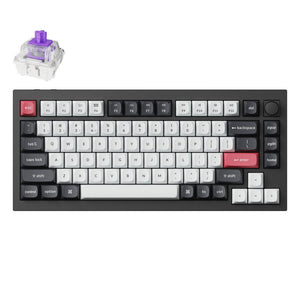 Keychron Q1 HE RGB Wireless Mechanical Keyboard, Nebula Magnetic Switch (Black) [Q1H-M1].
