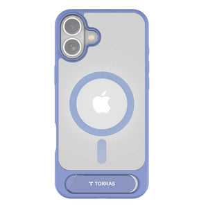 Torras Pstand serijos dėklas iPhone 16 (mėlynas)