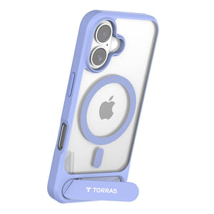 Torras Pstand serijos dėklas iPhone 16 (mėlynas)