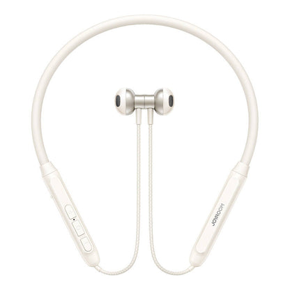 Joyroom JR-D8 wireless neckband headphones (cream white)