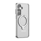 Torras Ostand Spin Series telefoncover til Samsung S25 (gennemsigtig)