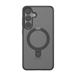 Torras Ostand serijos telefono dėklas Samsung S25 (juodas)
