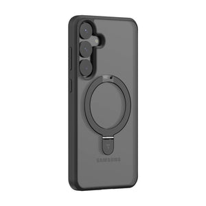 Torras Ostand serijos telefono dėklas Samsung S25 (juodas)