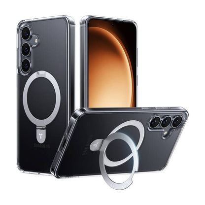 Torras Ostand Series Handyhülle für Samsung S25 (transparent)