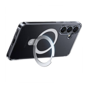 Torras Ostand serijos telefono dėklas Samsung S25 (skaidrus)