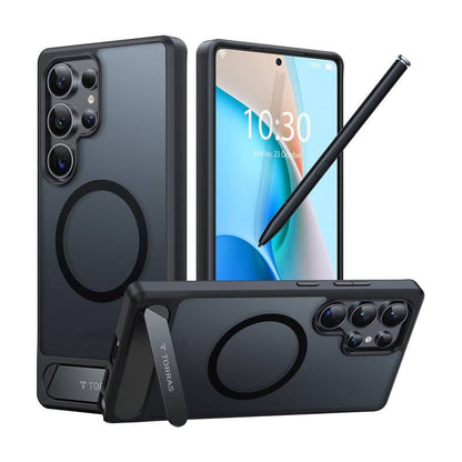 Torras telefoniümbrise Pstand seeria Samsung S25 Ultra jaoks (must)