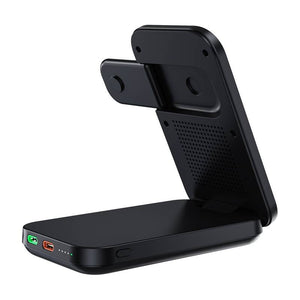 3in1 Magnētiskā lādētāja turētājs Choetech B750 10000mAh Qi2 (Melns)