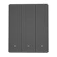 Smart WiFi-vægkontakt SONOFF M5-3C-80 (3-kanals, til ramme, grafit)
