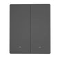 Smart WiFi wall switch SONOFF M5-2C-80 (2-channel, for frame, graphite)