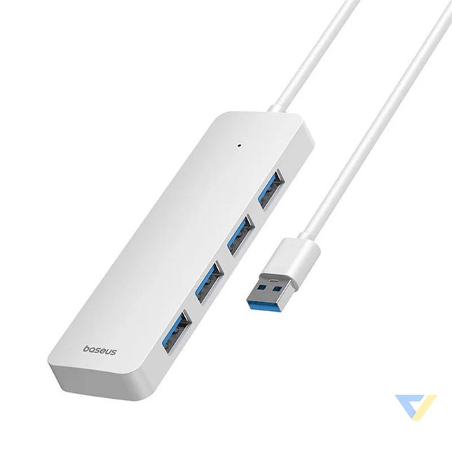 4in1 Hub Baseus UltraJoy Lite USB A to USB 3.0 1m (white) Hubs