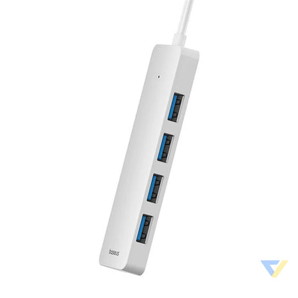4in1 Hub Baseus UltraJoy Lite USB A to USB 3.0 1m (white) Hubs