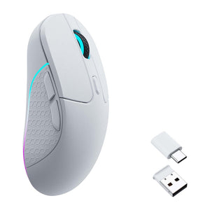 Keychron M3 RGB 1000Hz Wireless Gaming Mouse (White) [M3-A3].