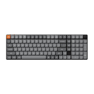 Keychron K17 Max RGB Brown Switch Trådløst Lavprofil Tastatur (Sort) [K17M-H3].