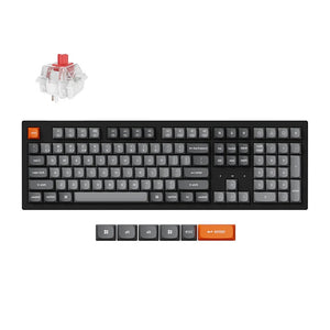 Keychron K10 Max RGB Red Switch trådløst tastatur (sort) [K10M-B1].