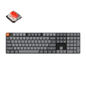 Keychron K5 Max RGB Red Switch Trådløst Lavprofil Tastatur (Sort) [K5M-H1].