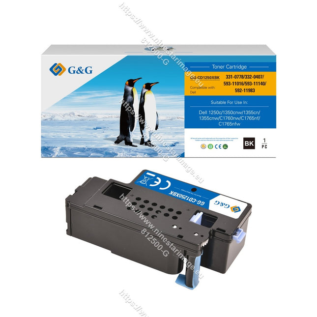 G&G Compatible Dell 331-0778/332-0407/593-11016/593-11140/592-11983 Toner Black-0