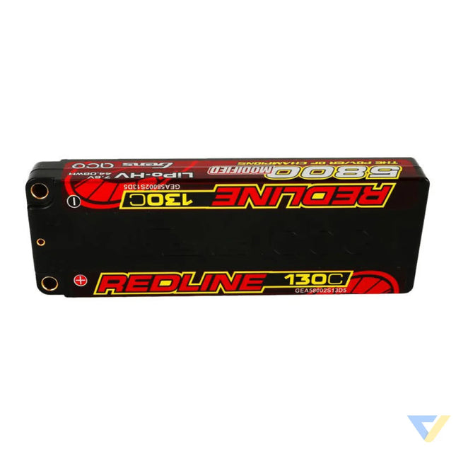 Accumulator Gens ace Redline Series 5800mAh 7.6V 130C 2S1P HardCase 56# HV Ultra LCG LiPo Lithium and NiMH