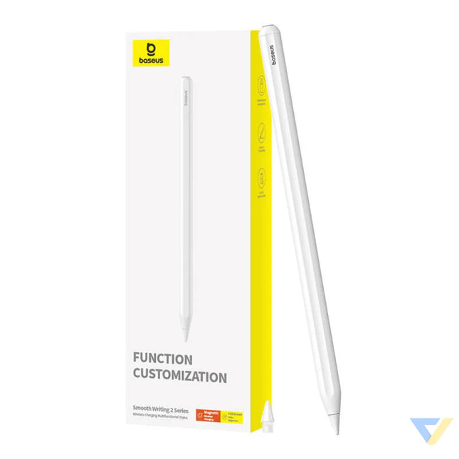 Active multifunctional stylus Baseus Smooth Writing Series with wireless charging USB C (White) Tablet styluses
