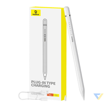 Active stylus Baseus Smooth Writing Series with plug in charging lightning (White) Tablet styluses