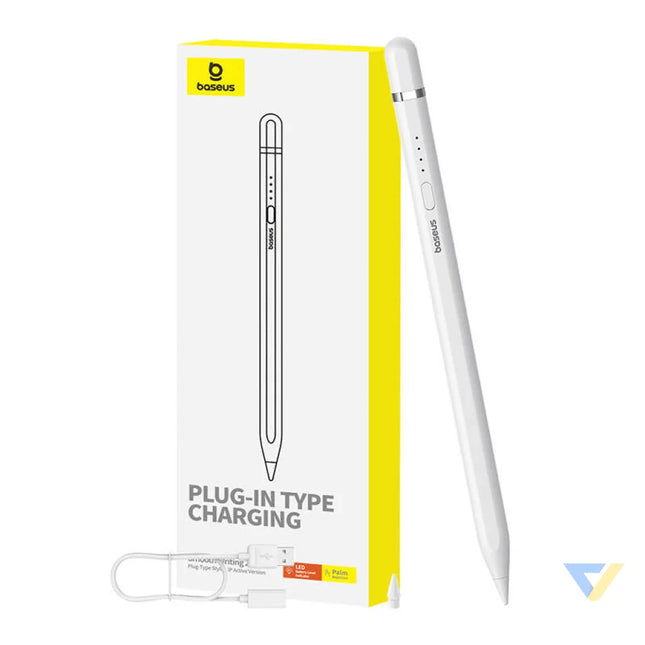 Active stylus Baseus Smooth Writing Series with plug in charging lightning (White) Tablet styluses