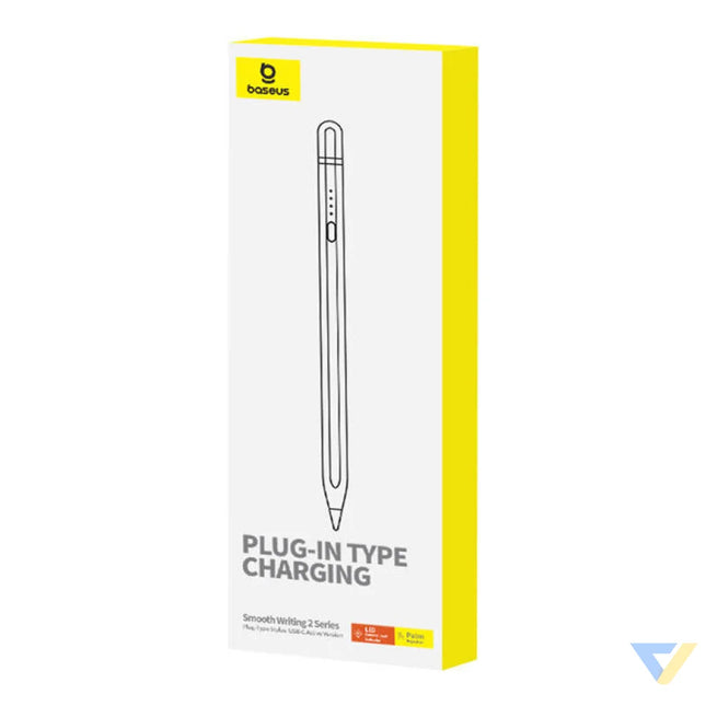 Active stylus Baseus Smooth Writing Series with plug in charging USB C (White) Tablet styluses