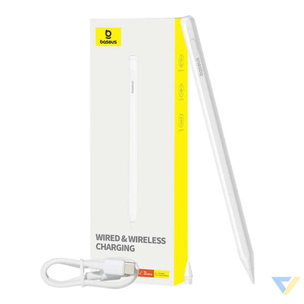 Active stylus Baseus Smooth Writing Series with wireless and cabled charging (White) Tablet styluses