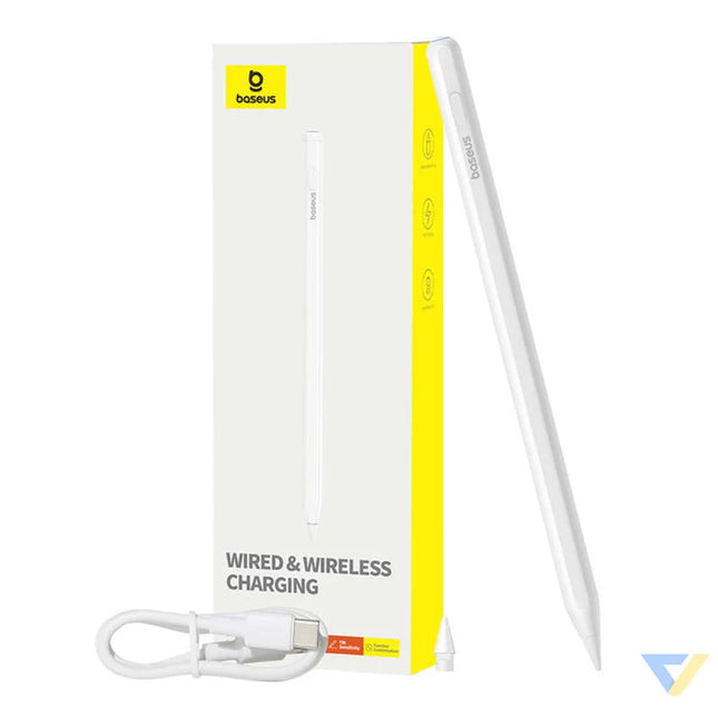Active stylus Baseus Smooth Writing Series with wireless and cabled charging (White) Tablet styluses