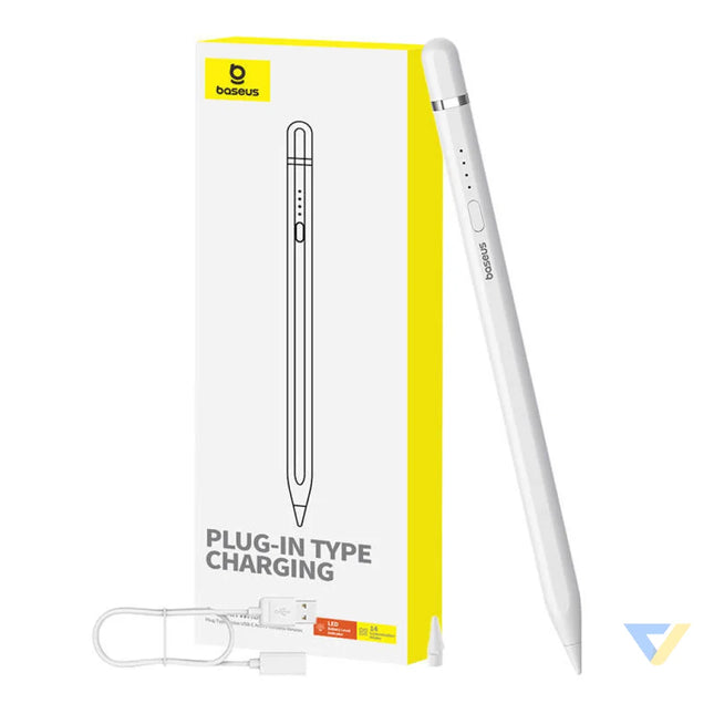 Active stylus Baseus Smooth Writing Series with wireless charging USB C (White) Tablet styluses