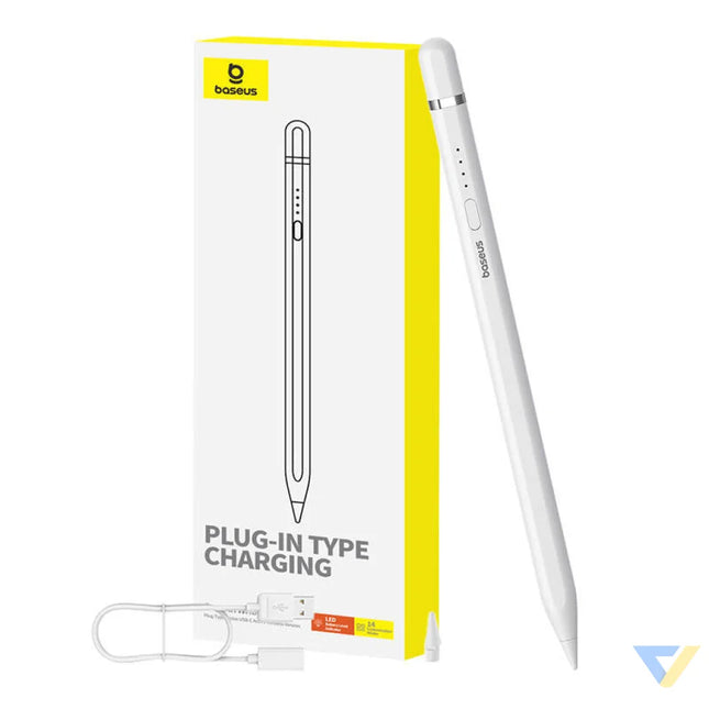 Active stylus Baseus Smooth Writing Series with wireless charging USB C (White) Tablet styluses