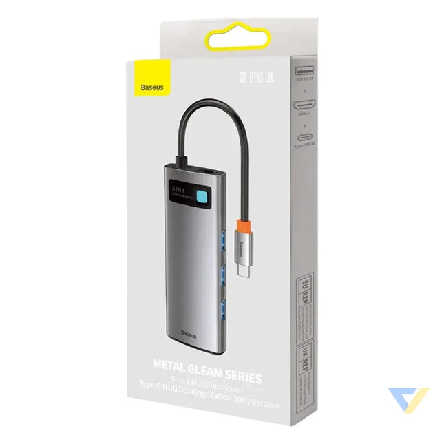 Adapter 5in1 Baseus Hub USB C to 3x USB 3.0 + HDMI + USB C PD Hubs