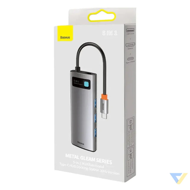 Adapter 5in1 Baseus Hub USB C to 3x USB 3.0 + HDMI + USB C PD Hubs