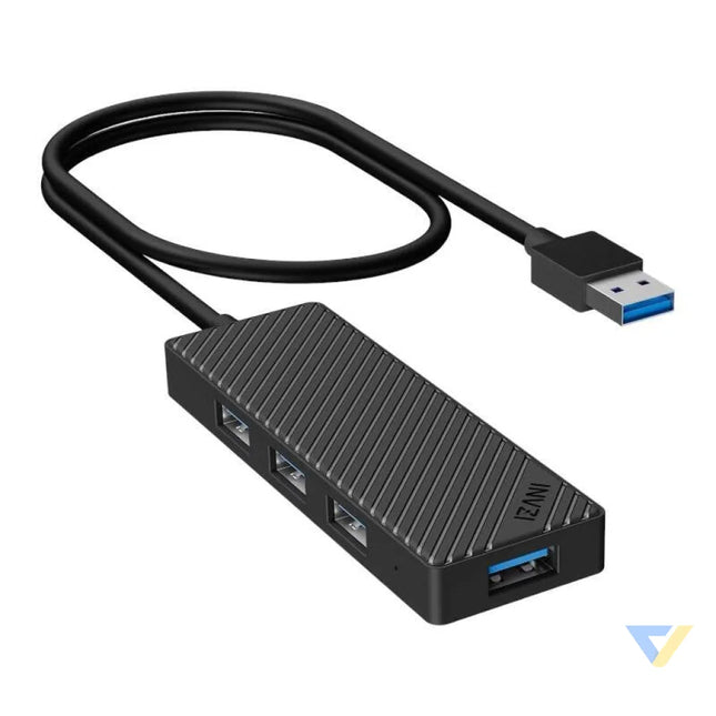 Adapter Hub 4 in 1 INVZI MH04 4x USB 3.0 (black) Hubs