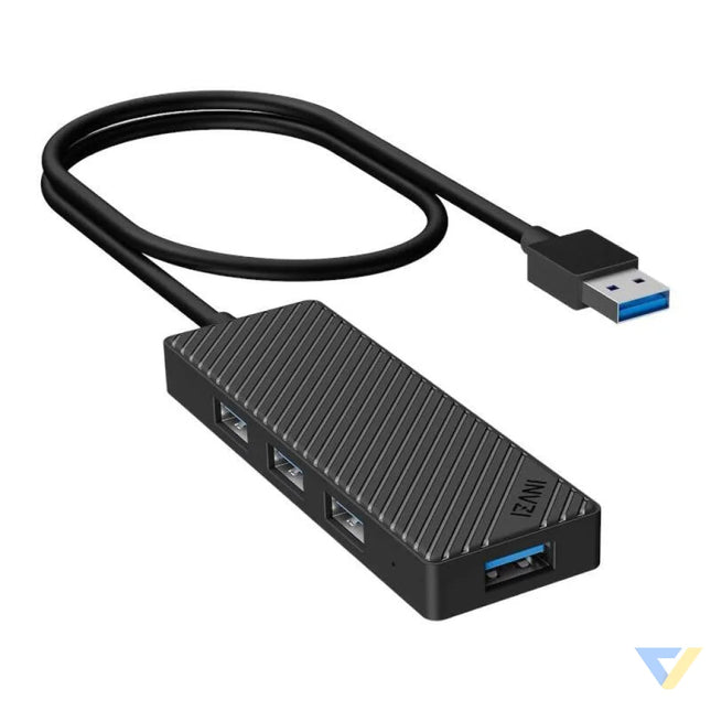 Adapter Hub 4 in 1 INVZI MH04 4x USB 3.0 (black) Hubs