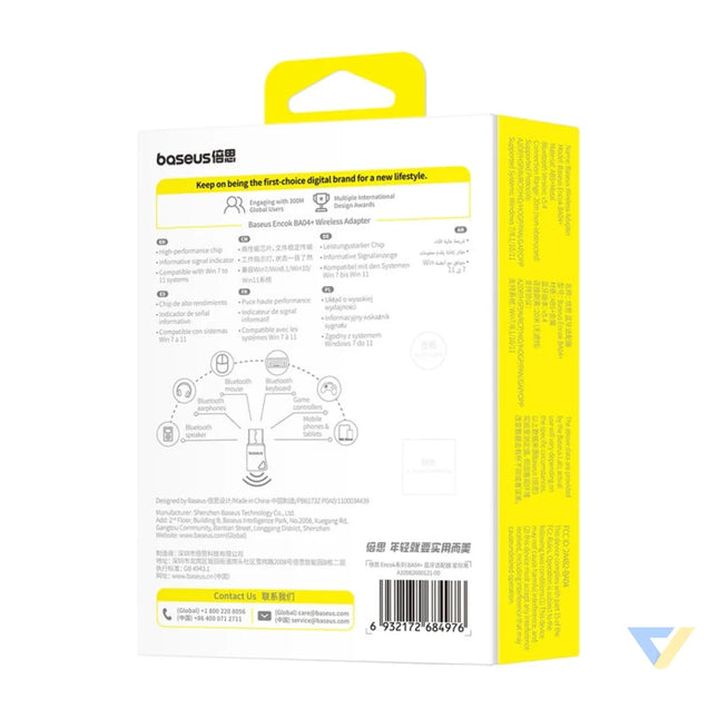 Adapter USB Baseus Encok BA04 + Bluetooth 5.4 Accessories