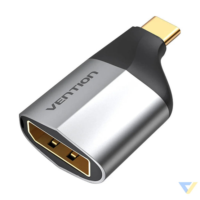 Adapter USB C male to DisplayPort female Vention TCCH0 4K 60Hz (black) Adapters connectors and converters