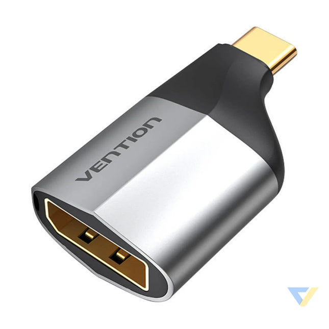 Adapter USB C male to DisplayPort female Vention TCCH0 4K 60Hz (black) Adapters connectors and converters