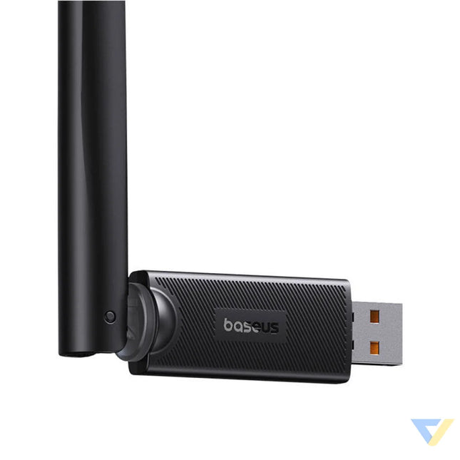 Adapter WiFi with antenna Baseus FastJoy 650Mbps (czarny) Adapters connectors and converters