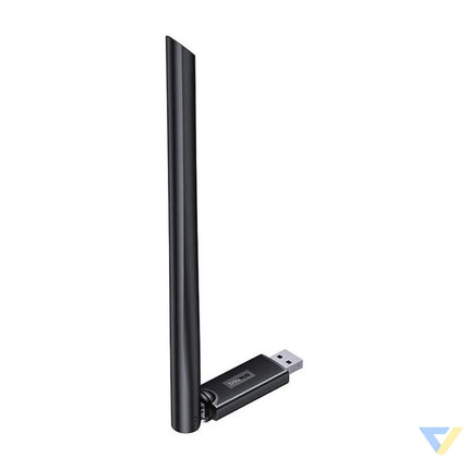 Adapter WiFi with antenna Baseus FastJoy 650Mbps (czarny) Adapters connectors and converters