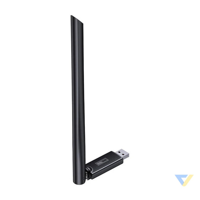 Adapter WiFi with antenna Baseus FastJoy 650Mbps (czarny) Adapters connectors and converters