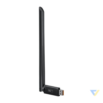 Adapter WiFi with antenna Baseus FastJoy 650Mbps (czarny) Adapters connectors and converters