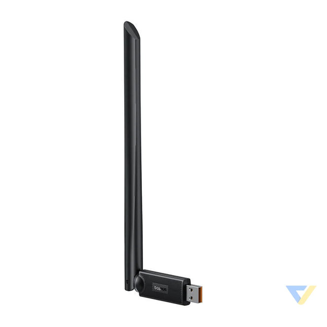 Adapter WiFi with antenna Baseus FastJoy 650Mbps (czarny) Adapters connectors and converters